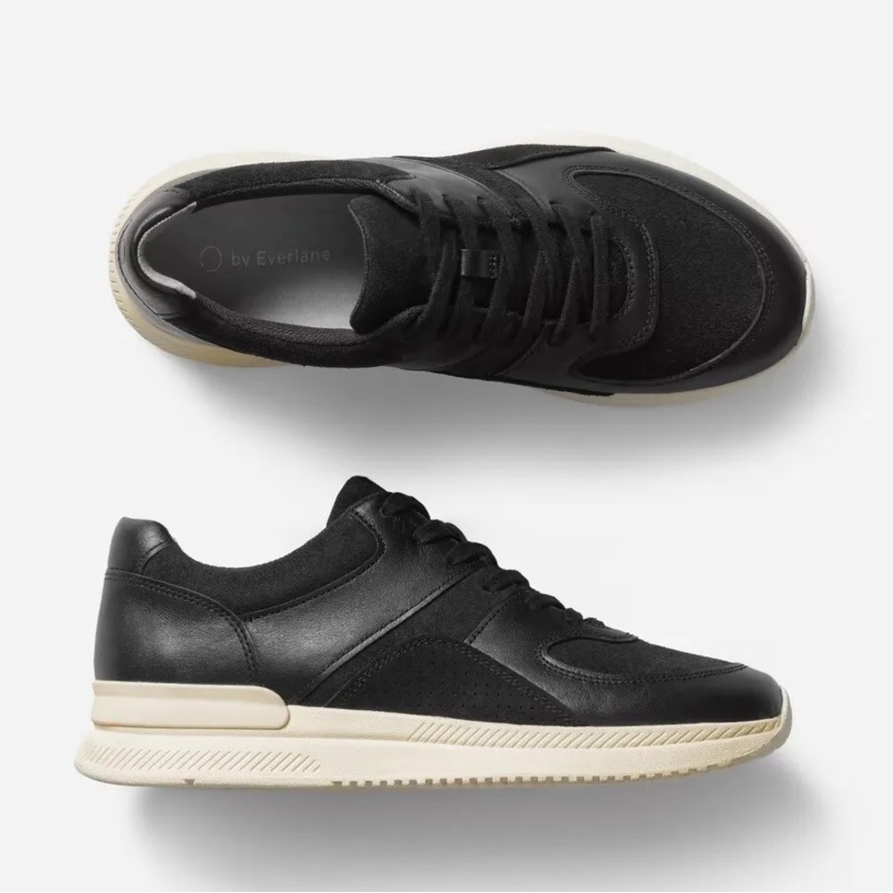 Everlane The‎ Trainer Black Sneaker Suede Size 8.5